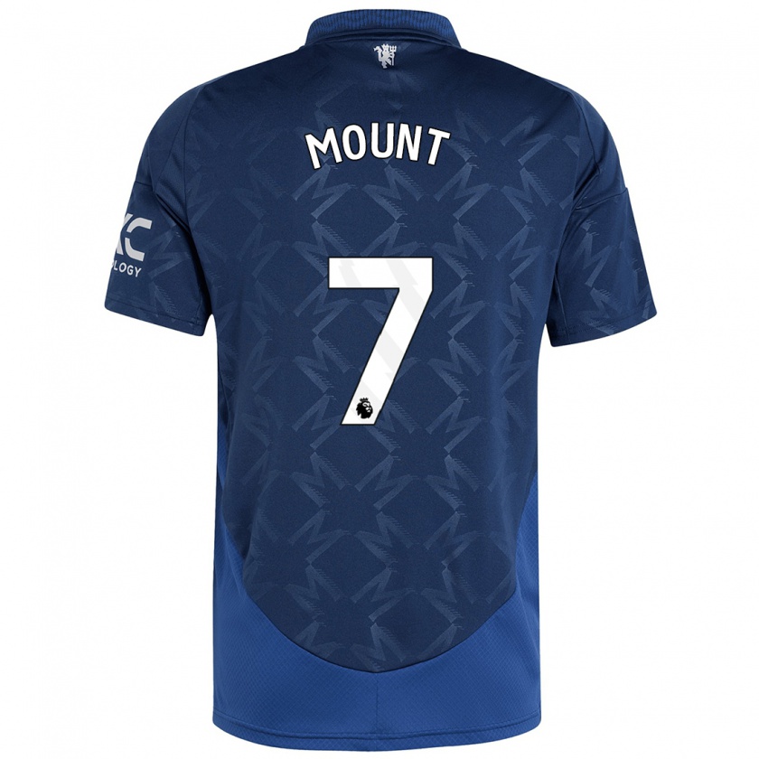 Kandiny Enfant Maillot Mason Mount #7 Indigo Tenues Extérieur 2024/25 T-Shirt