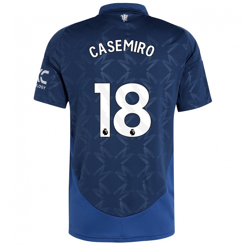 Kandiny Enfant Maillot Casemiro #18 Indigo Tenues Extérieur 2024/25 T-Shirt