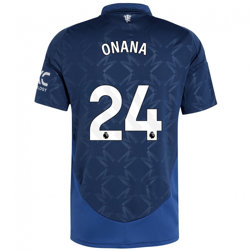 Kandiny Enfant Maillot André Onana #24 Indigo Tenues Extérieur 2024/25 T-Shirt