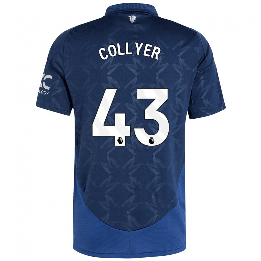 Kandiny Enfant Maillot Toby Collyer #43 Indigo Tenues Extérieur 2024/25 T-Shirt