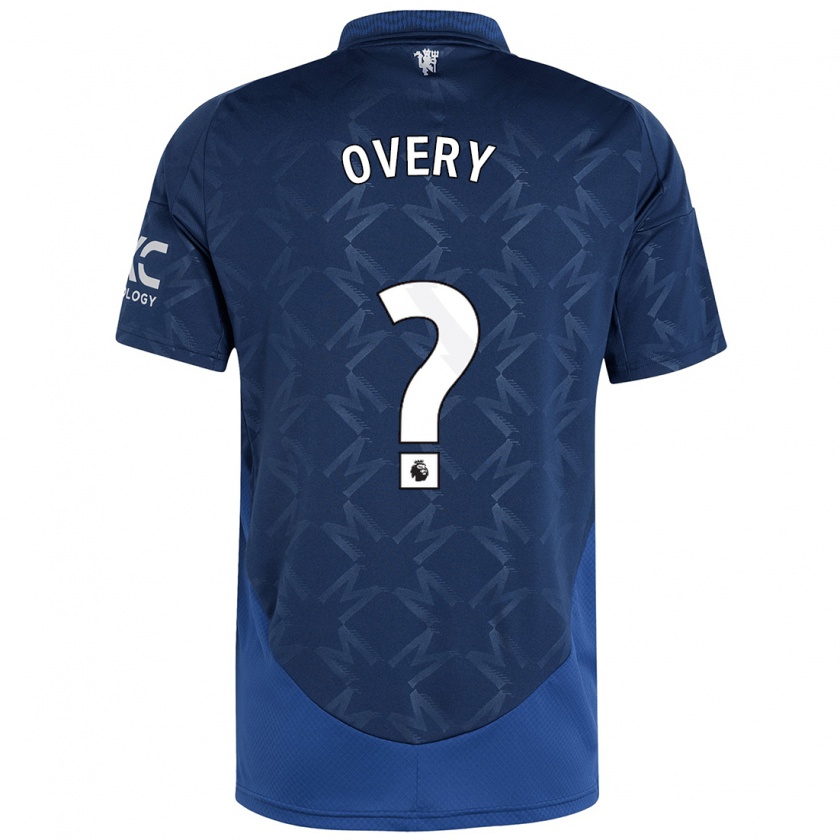 Kandiny Enfant Maillot James Overy #0 Indigo Tenues Extérieur 2024/25 T-Shirt