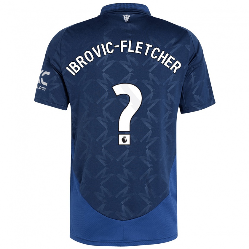 Kandiny Enfant Maillot Edward Ibrovic-Fletcher #0 Indigo Tenues Extérieur 2024/25 T-Shirt