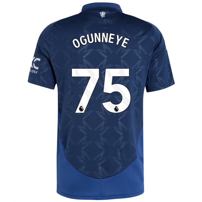 Kandiny Enfant Maillot Habeeb Ogunneye #75 Indigo Tenues Extérieur 2024/25 T-Shirt