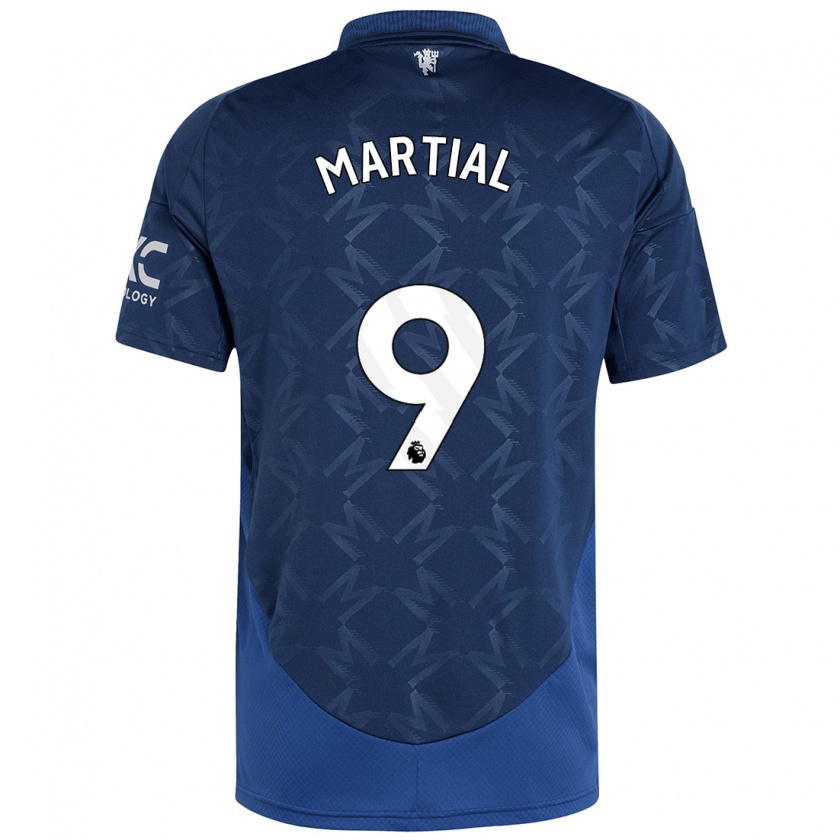 Kandiny Enfant Maillot Anthony Martial #9 Indigo Tenues Extérieur 2024/25 T-Shirt