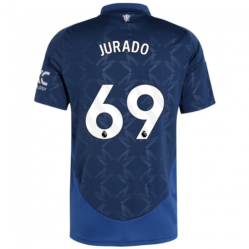 Kandiny Enfant Maillot Marc Jurado #69 Indigo Tenues Extérieur 2024/25 T-Shirt