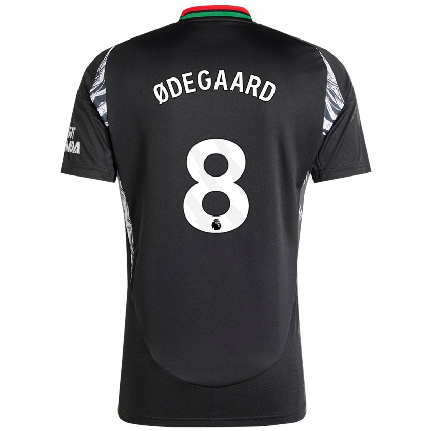 Kandiny Enfant Maillot Martin Ødegaard #8 Noir Tenues Extérieur 2024/25 T-Shirt