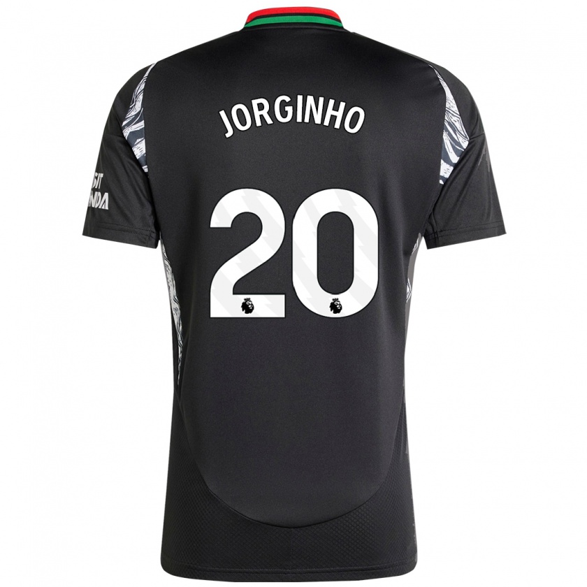 Kandiny Enfant Maillot Jorginho #20 Noir Tenues Extérieur 2024/25 T-Shirt