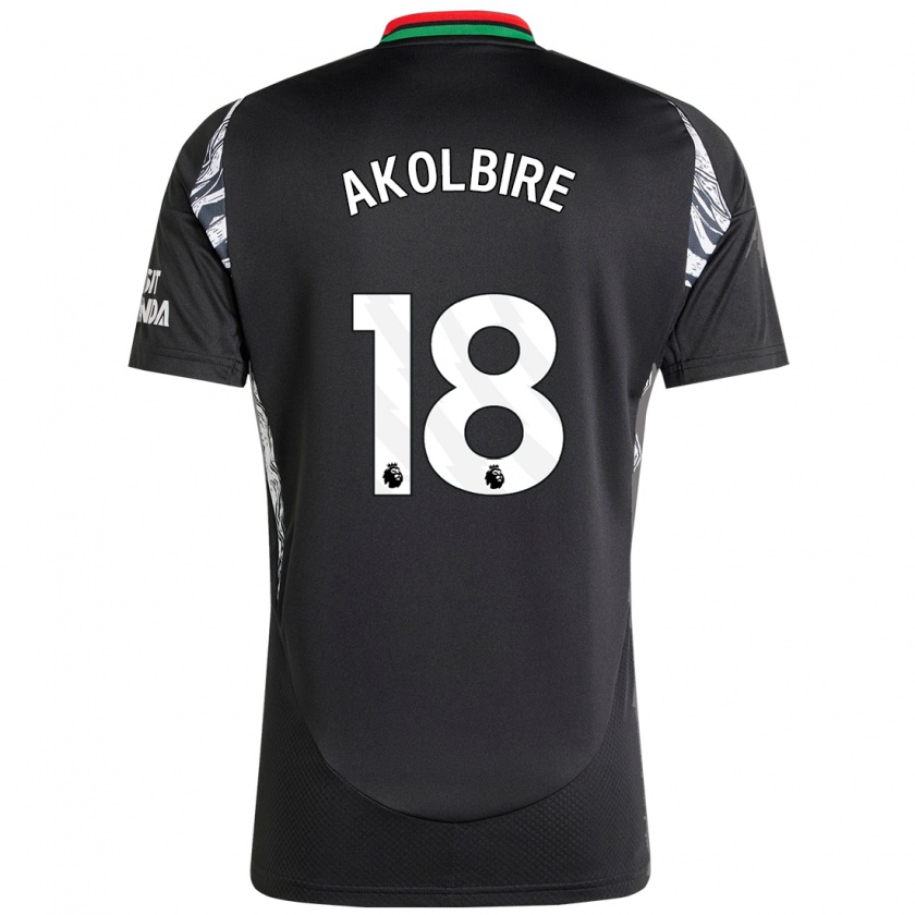 Kandiny Enfant Maillot Bless Akolbire #18 Noir Tenues Extérieur 2024/25 T-Shirt