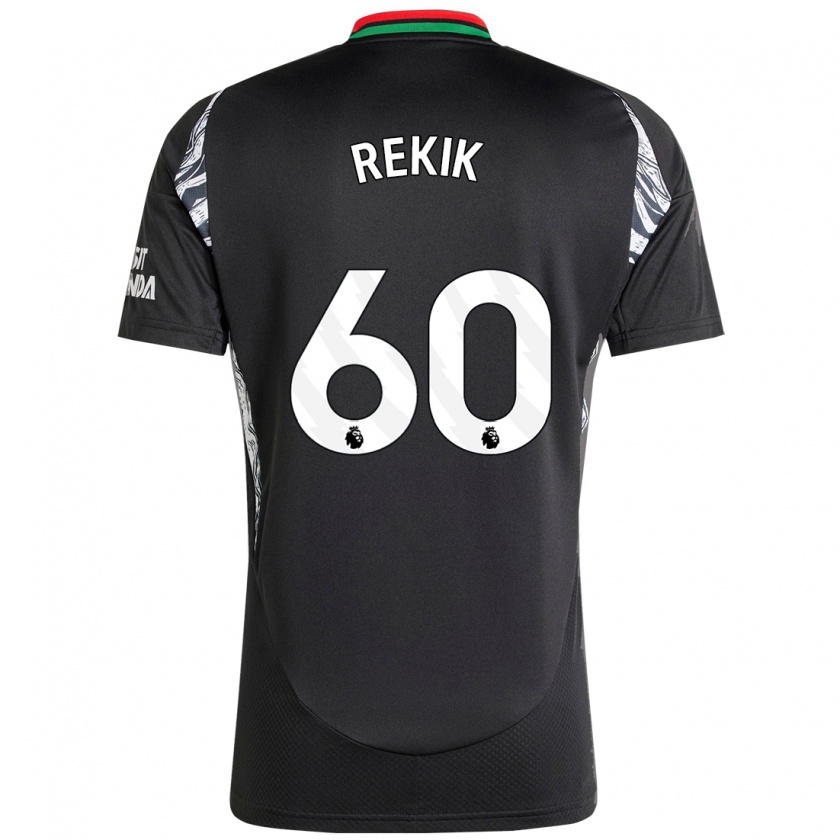 Kandiny Enfant Maillot Omar Rekik #60 Noir Tenues Extérieur 2024/25 T-Shirt