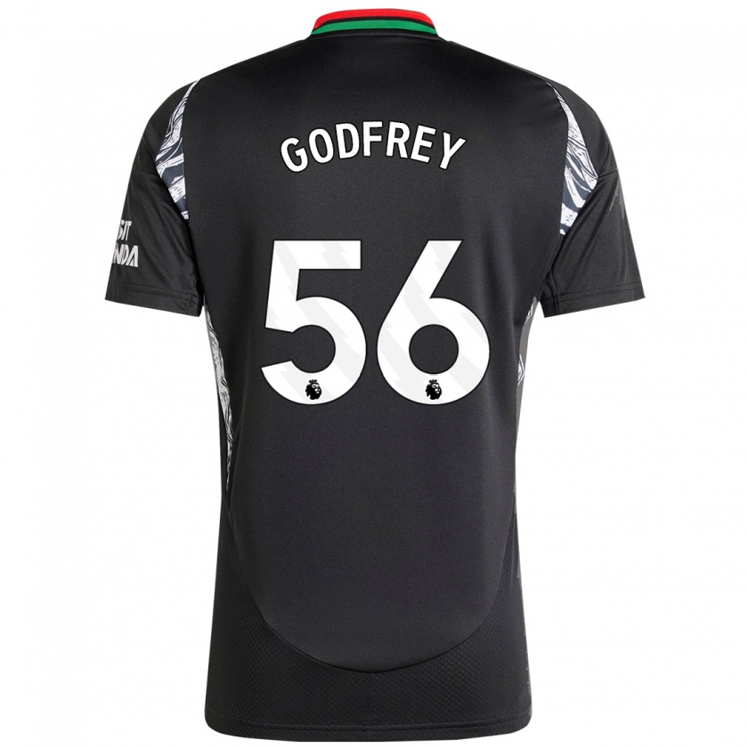 Kandiny Enfant Maillot Freya Godfrey #56 Noir Tenues Extérieur 2024/25 T-Shirt