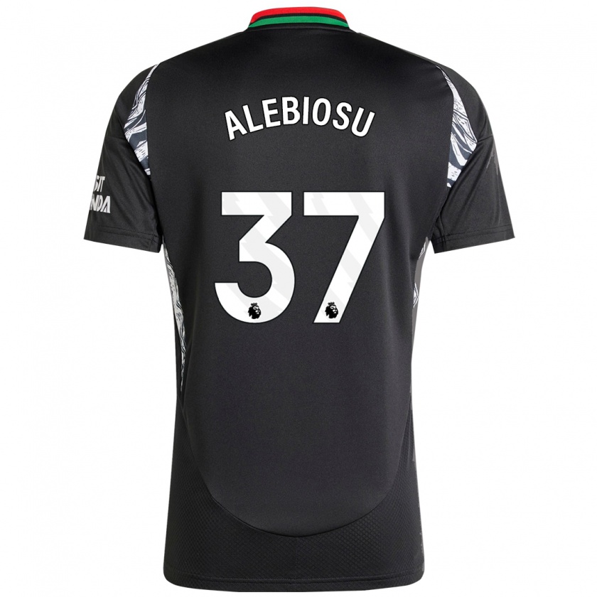 Kandiny Enfant Maillot Ryan Alebiosu #37 Noir Tenues Extérieur 2024/25 T-Shirt