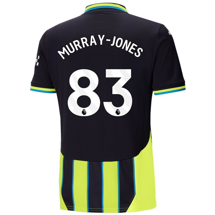 Kandiny Enfant Maillot George Murray-Jones #83 Bleu Jaune Tenues Extérieur 2024/25 T-Shirt