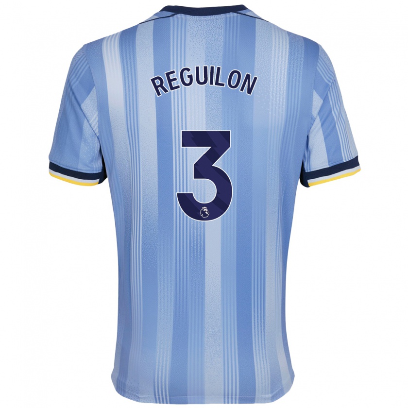 Kandiny Enfant Maillot Sergio Reguilón #3 Bleu Clair Tenues Extérieur 2024/25 T-Shirt