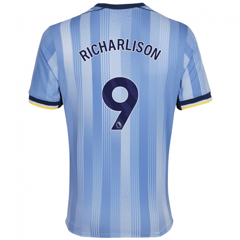 Kandiny Enfant Maillot Richarlison #9 Bleu Clair Tenues Extérieur 2024/25 T-Shirt