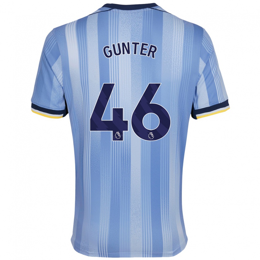 Kandiny Enfant Maillot Luca Gunter #46 Bleu Clair Tenues Extérieur 2024/25 T-Shirt