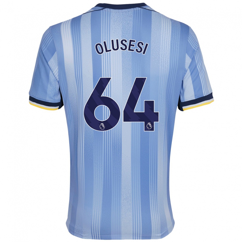 Kandiny Enfant Maillot Callum Olusesi #64 Bleu Clair Tenues Extérieur 2024/25 T-Shirt