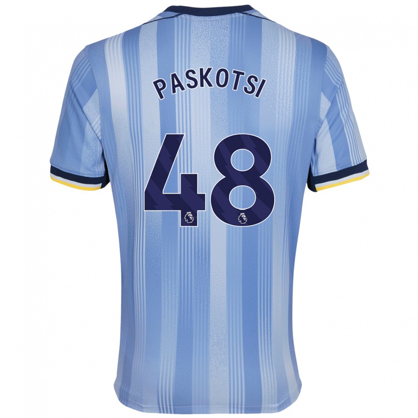 Kandiny Enfant Maillot Maksim Paskotsi #48 Bleu Clair Tenues Extérieur 2024/25 T-Shirt