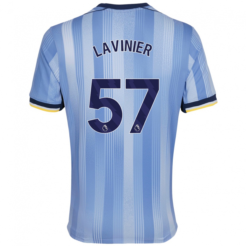 Kandiny Enfant Maillot Marcel Lavinier #57 Bleu Clair Tenues Extérieur 2024/25 T-Shirt