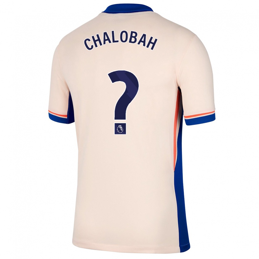 Kandiny Enfant Maillot Trevoh Chalobah #0 Beige Clair Tenues Extérieur 2024/25 T-Shirt