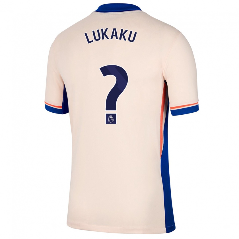 Kandiny Enfant Maillot Romelu Lukaku #0 Beige Clair Tenues Extérieur 2024/25 T-Shirt