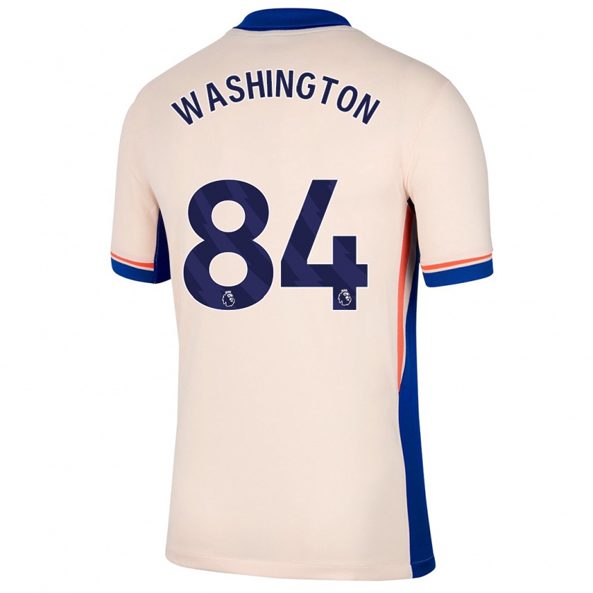 Kandiny Enfant Maillot Marcell Washington #84 Beige Clair Tenues Extérieur 2024/25 T-Shirt