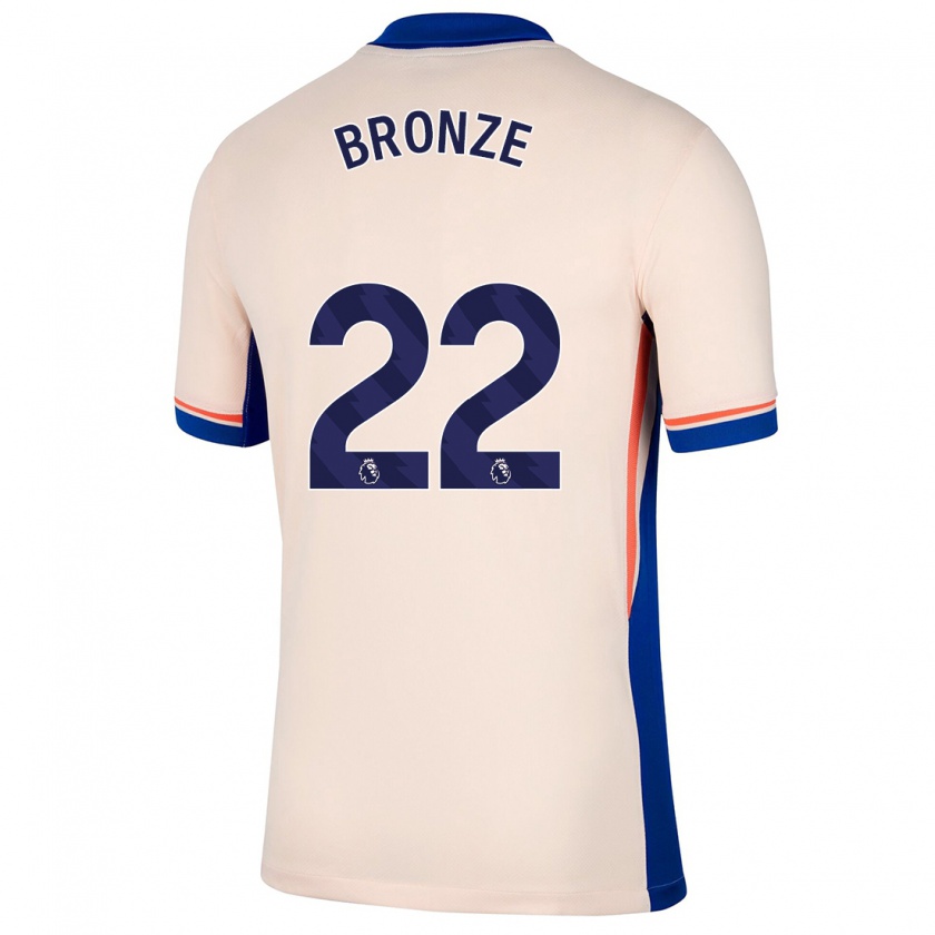 Kandiny Enfant Maillot Lucy Bronze #22 Beige Clair Tenues Extérieur 2024/25 T-Shirt