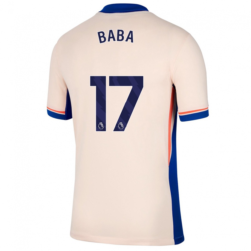 Kandiny Enfant Maillot Abdul-Rahman Baba #17 Beige Clair Tenues Extérieur 2024/25 T-Shirt