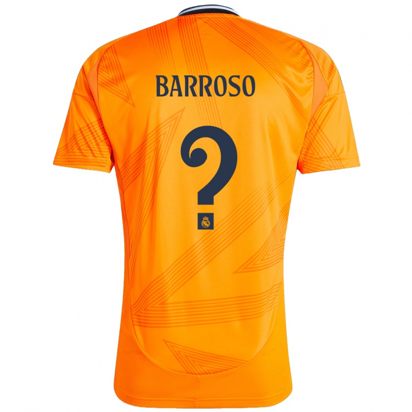 Kandiny Enfant Maillot Jaime Barroso #0 Orange Tenues Extérieur 2024/25 T-Shirt