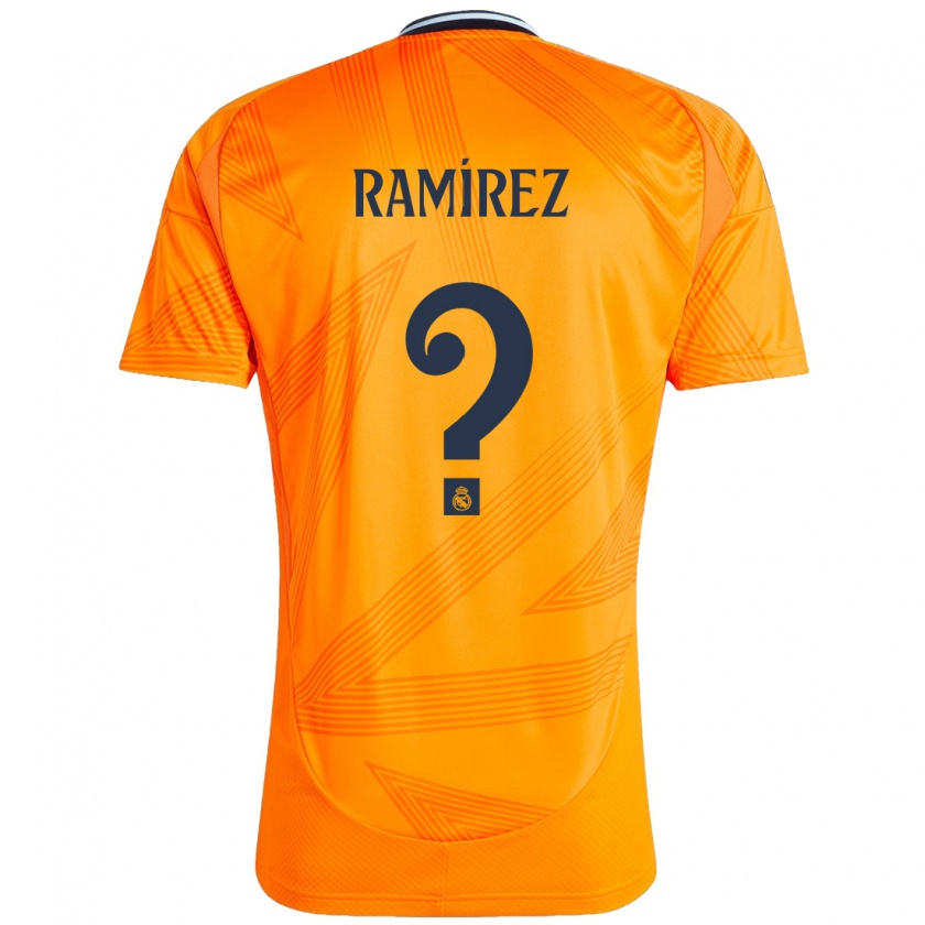 Kandiny Enfant Maillot Izan Ramírez #0 Orange Tenues Extérieur 2024/25 T-Shirt