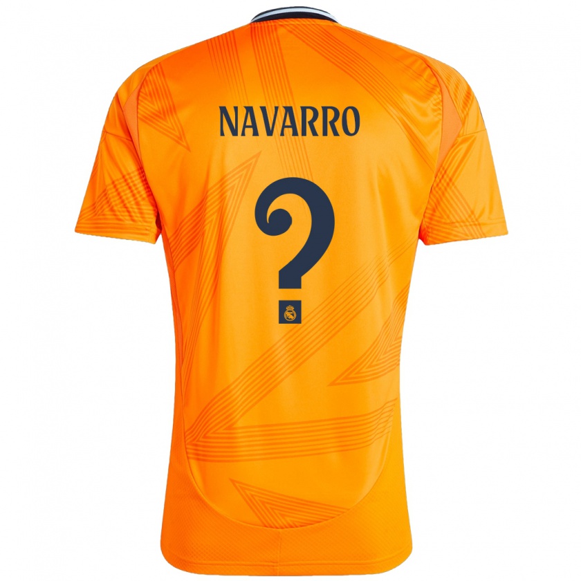 Kandiny Enfant Maillot Gonzalo Navarro #0 Orange Tenues Extérieur 2024/25 T-Shirt