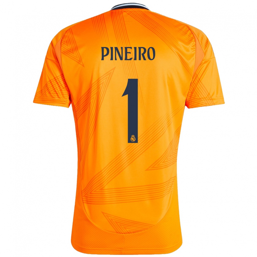 Kandiny Enfant Maillot Diego Piñeiro #1 Orange Tenues Extérieur 2024/25 T-Shirt