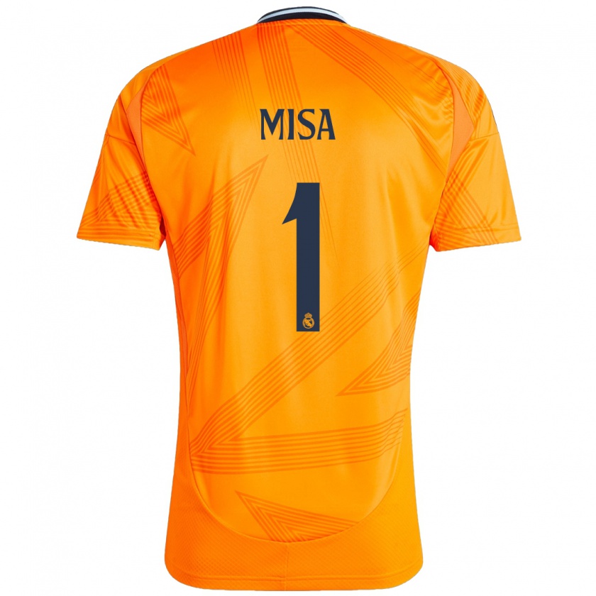 Kandiny Enfant Maillot Misa Rodríguez #1 Orange Tenues Extérieur 2024/25 T-Shirt