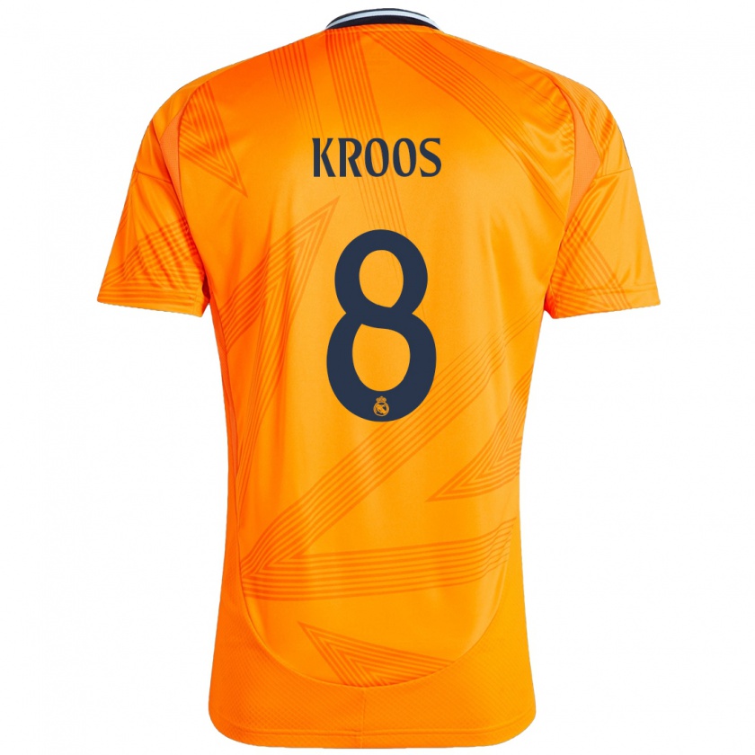 Kandiny Enfant Maillot Toni Kroos #8 Orange Tenues Extérieur 2024/25 T-Shirt