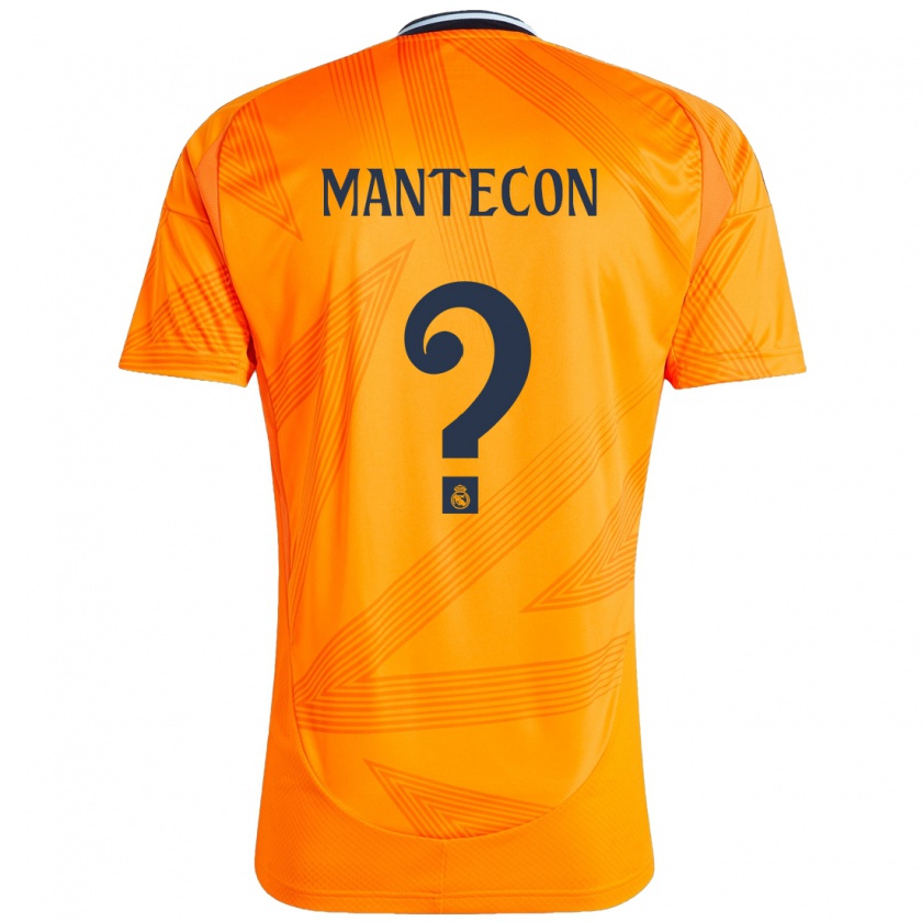 Kandiny Enfant Maillot Hugo Mantecón #0 Orange Tenues Extérieur 2024/25 T-Shirt