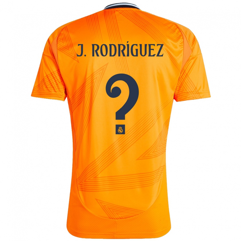 Kandiny Enfant Maillot Juan Rodríguez #0 Orange Tenues Extérieur 2024/25 T-Shirt