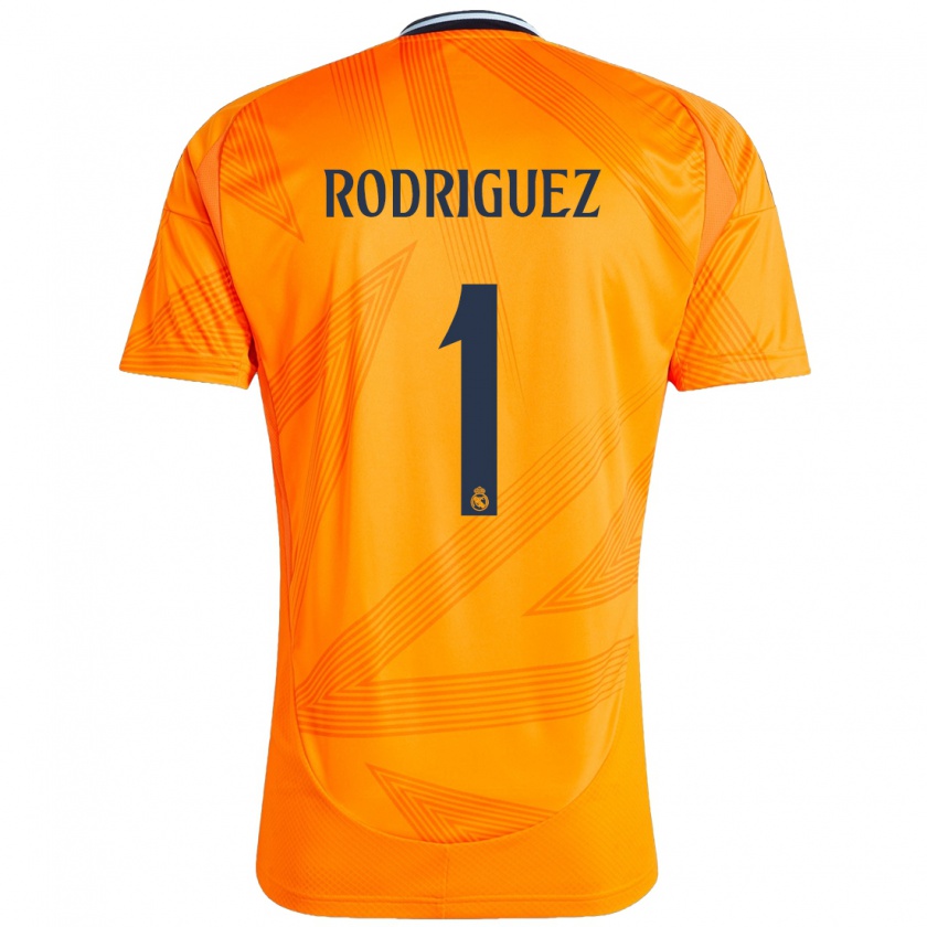 Kandiny Enfant Maillot Misa Rodriguez #1 Orange Tenues Extérieur 2024/25 T-Shirt