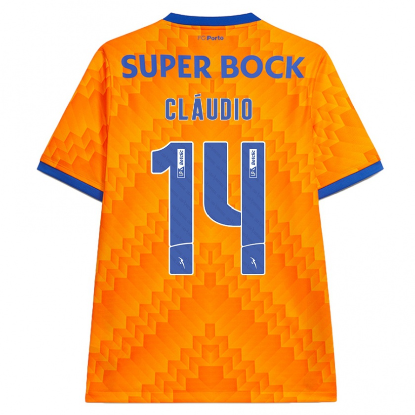 Kandiny Enfant Maillot Cláudio Ramos #14 Orange Tenues Extérieur 2024/25 T-Shirt