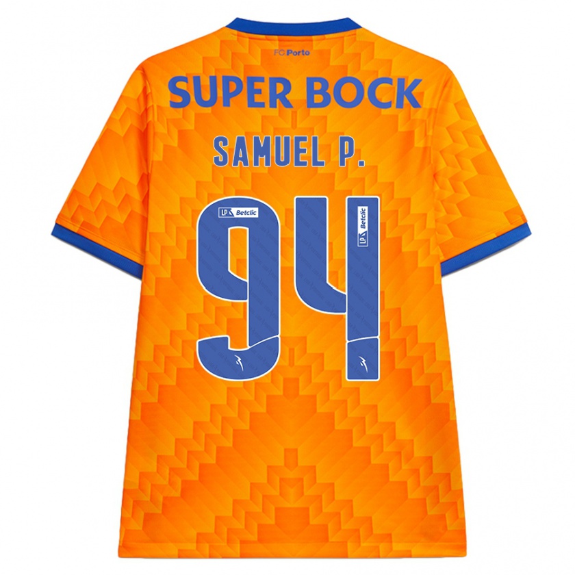 Kandiny Enfant Maillot Samuel Portugal #94 Orange Tenues Extérieur 2024/25 T-Shirt