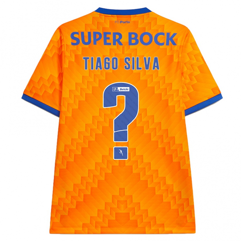 Kandiny Enfant Maillot Tiago Silva #0 Orange Tenues Extérieur 2024/25 T-Shirt