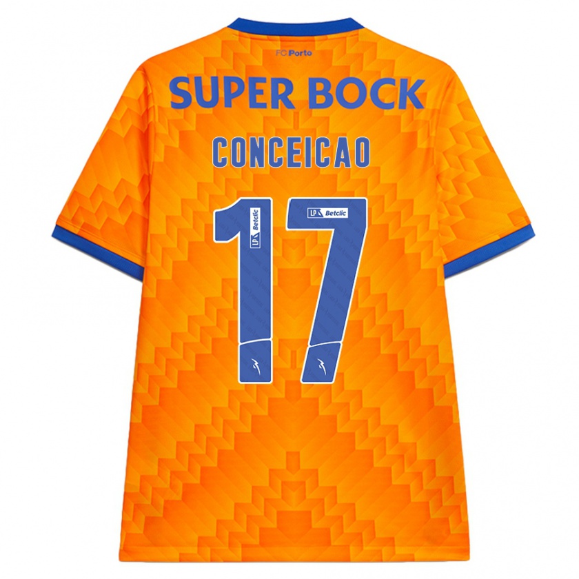 Kandiny Enfant Maillot Rodrigo Conceicao #17 Orange Tenues Extérieur 2024/25 T-Shirt