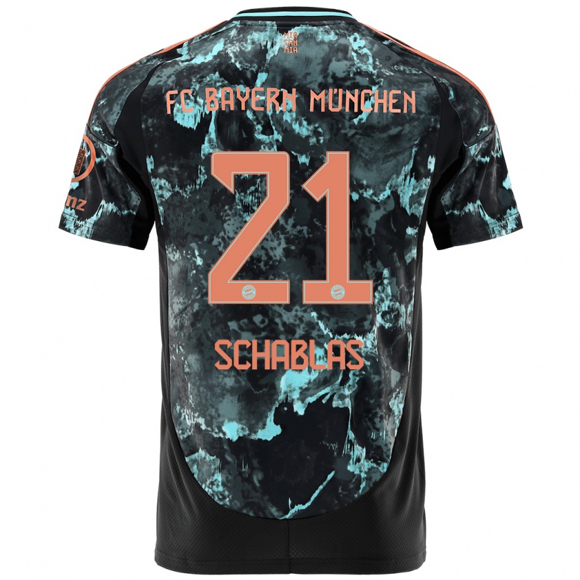 Kandiny Enfant Maillot Matteo Schablas #21 Noir Tenues Extérieur 2024/25 T-Shirt