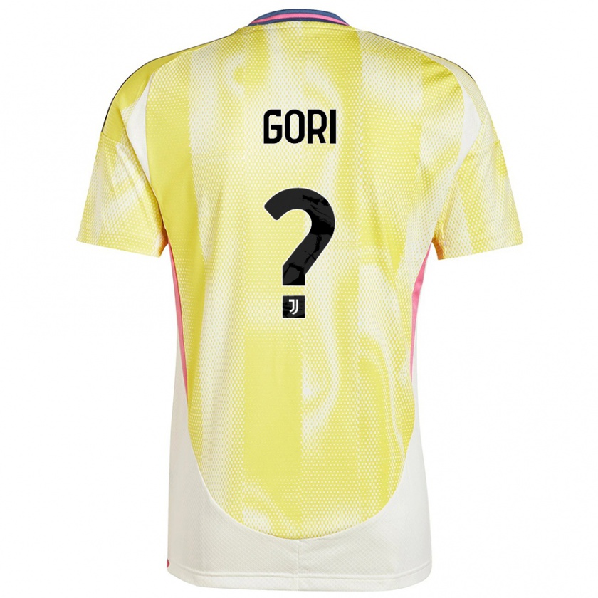 Kandiny Enfant Maillot Stefano Gori #0 Jaune Solaire Tenues Extérieur 2024/25 T-Shirt