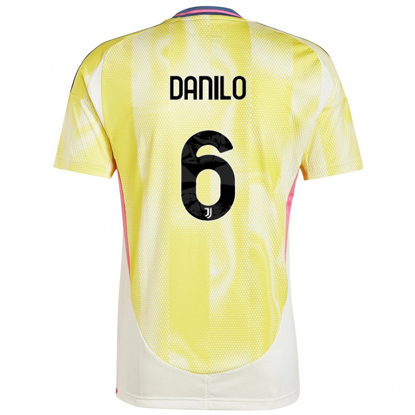 Kandiny Enfant Maillot Danilo #6 Jaune Solaire Tenues Extérieur 2024/25 T-Shirt