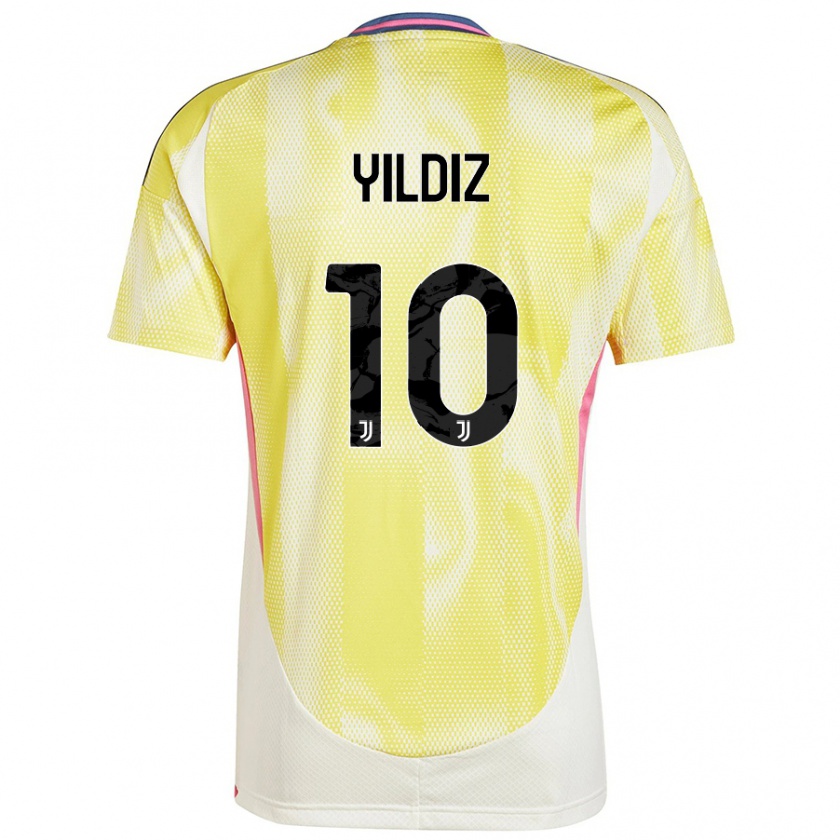 Kandiny Enfant Maillot Kenan Yıldız #10 Jaune Solaire Tenues Extérieur 2024/25 T-Shirt