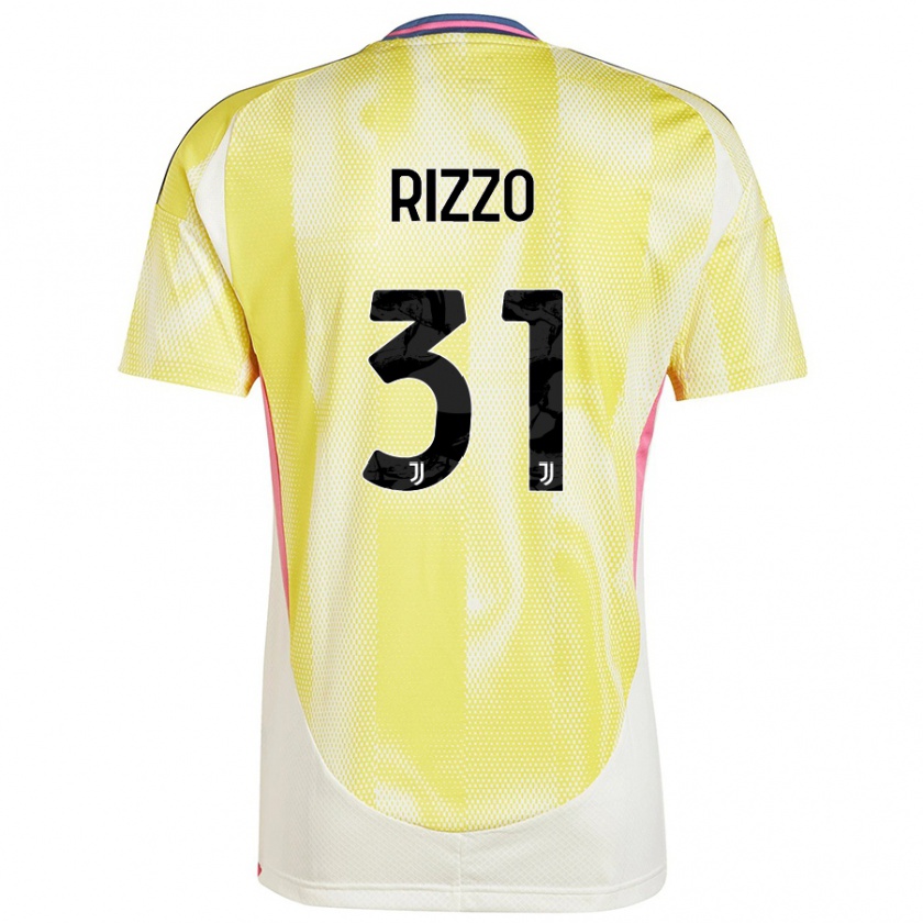 Kandiny Enfant Maillot Niccolò Rizzo #31 Jaune Solaire Tenues Extérieur 2024/25 T-Shirt