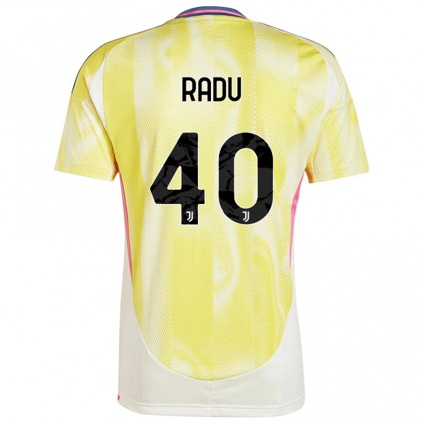 Kandiny Enfant Maillot Riccardo Radu #40 Jaune Solaire Tenues Extérieur 2024/25 T-Shirt