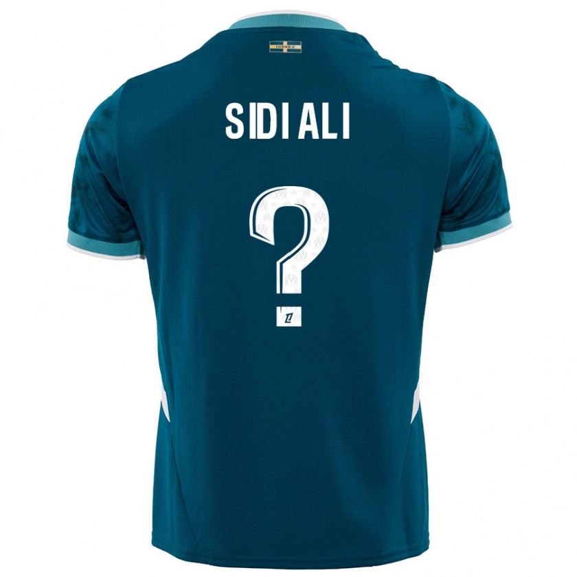 Kandiny Enfant Maillot Sofiane Sidi Ali #0 Turquoise Bleu Tenues Extérieur 2024/25 T-Shirt