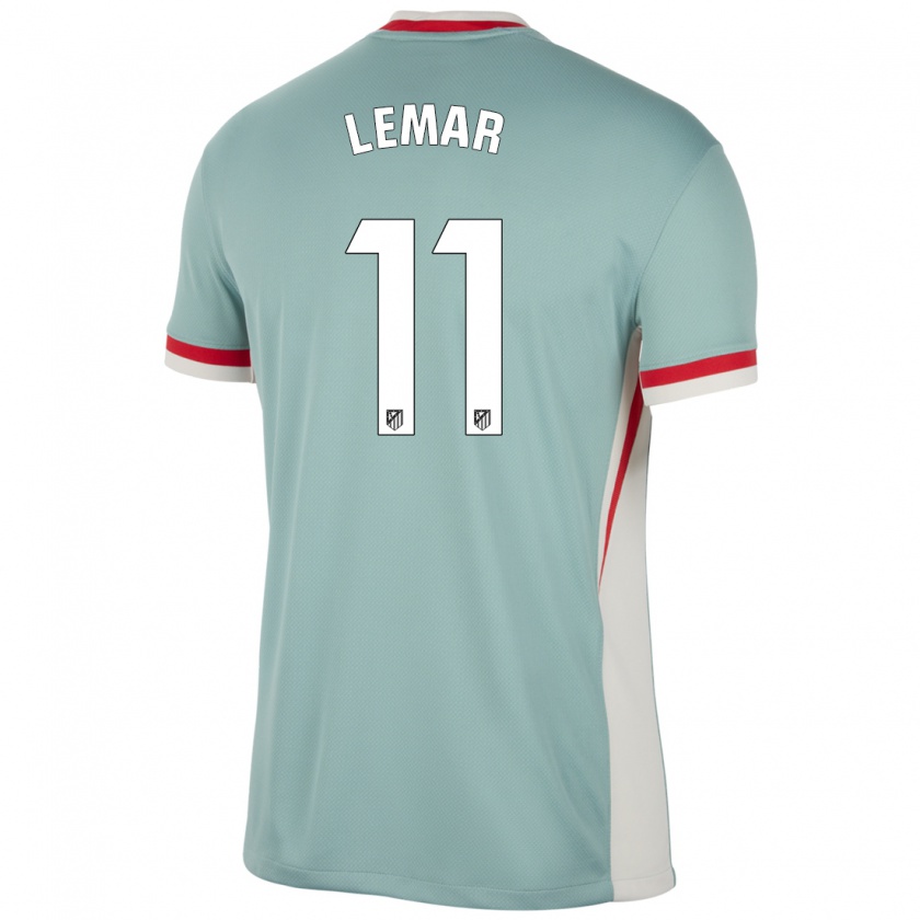 Kandiny Enfant Maillot Thomas Lemar #11 Beige Clair Bleu Tenues Extérieur 2024/25 T-Shirt