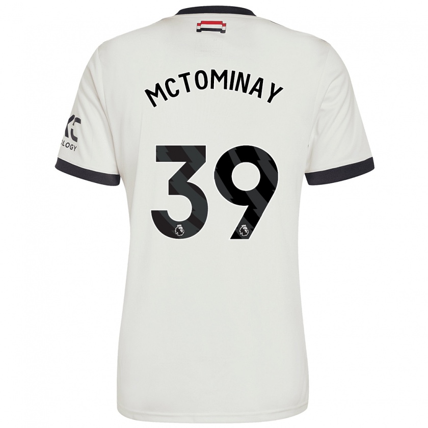 Kandiny Enfant Maillot Scott Mctominay #39 Blanc Cassé Troisieme 2024/25 T-Shirt