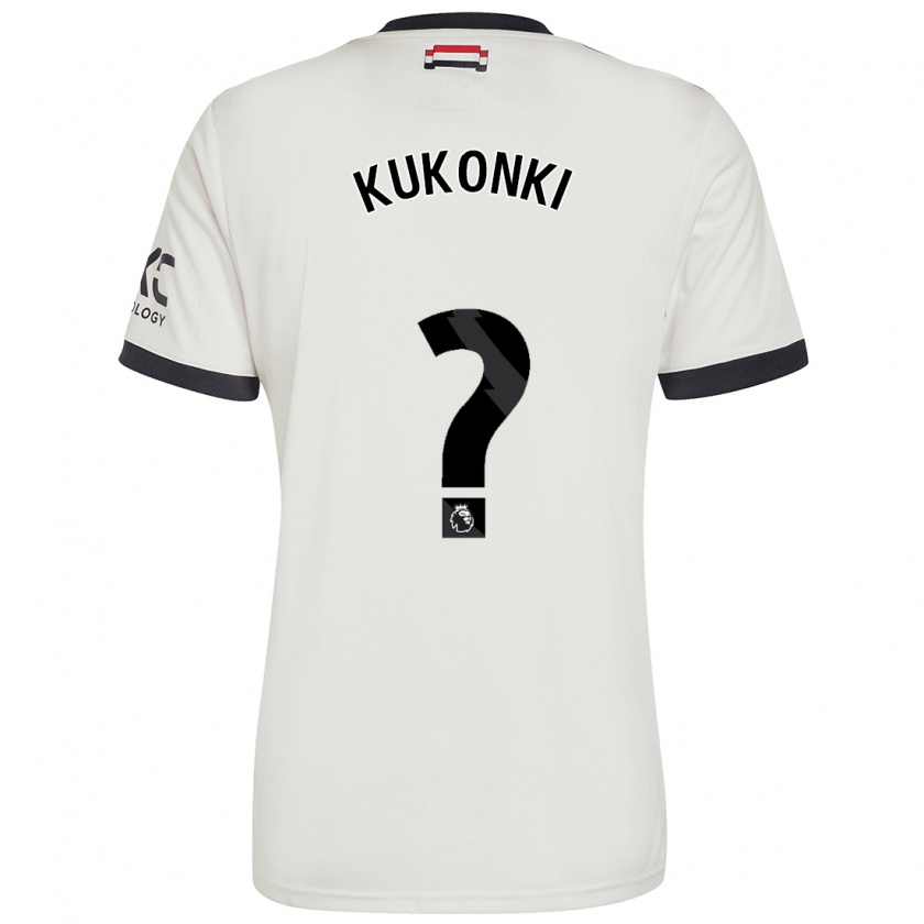 Kandiny Enfant Maillot Godwill Kukonki #0 Blanc Cassé Troisieme 2024/25 T-Shirt